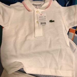 Lacoste polo boxed set for infant/toddler size 1